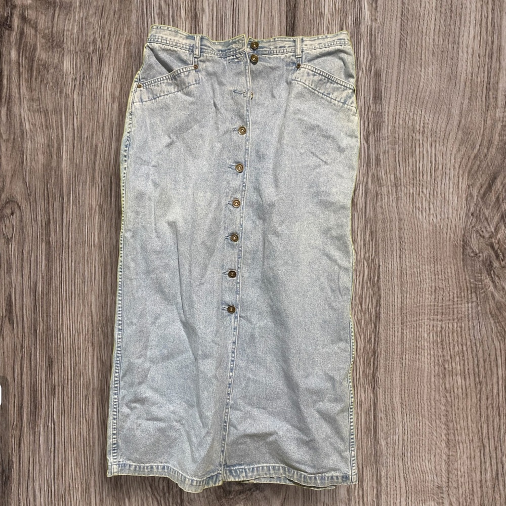 Christopher & Banks Light Blue Denim Pencil Skirt